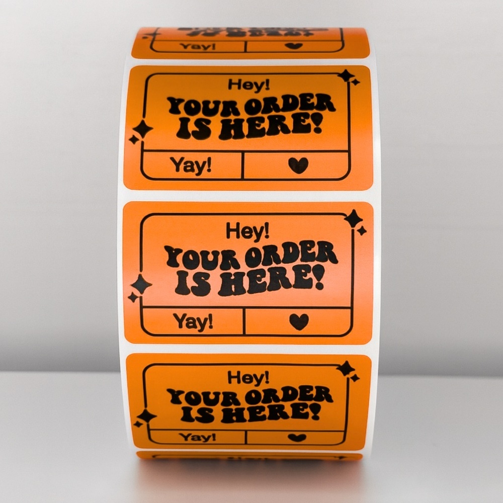"Your Order Is Here!" Mailer Stickers | Shipping Essentials| THANK YOU STICKERS - Picture 10 of 11